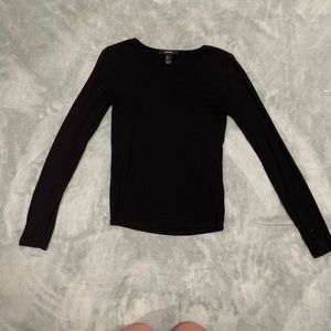 Black ribbed sweater